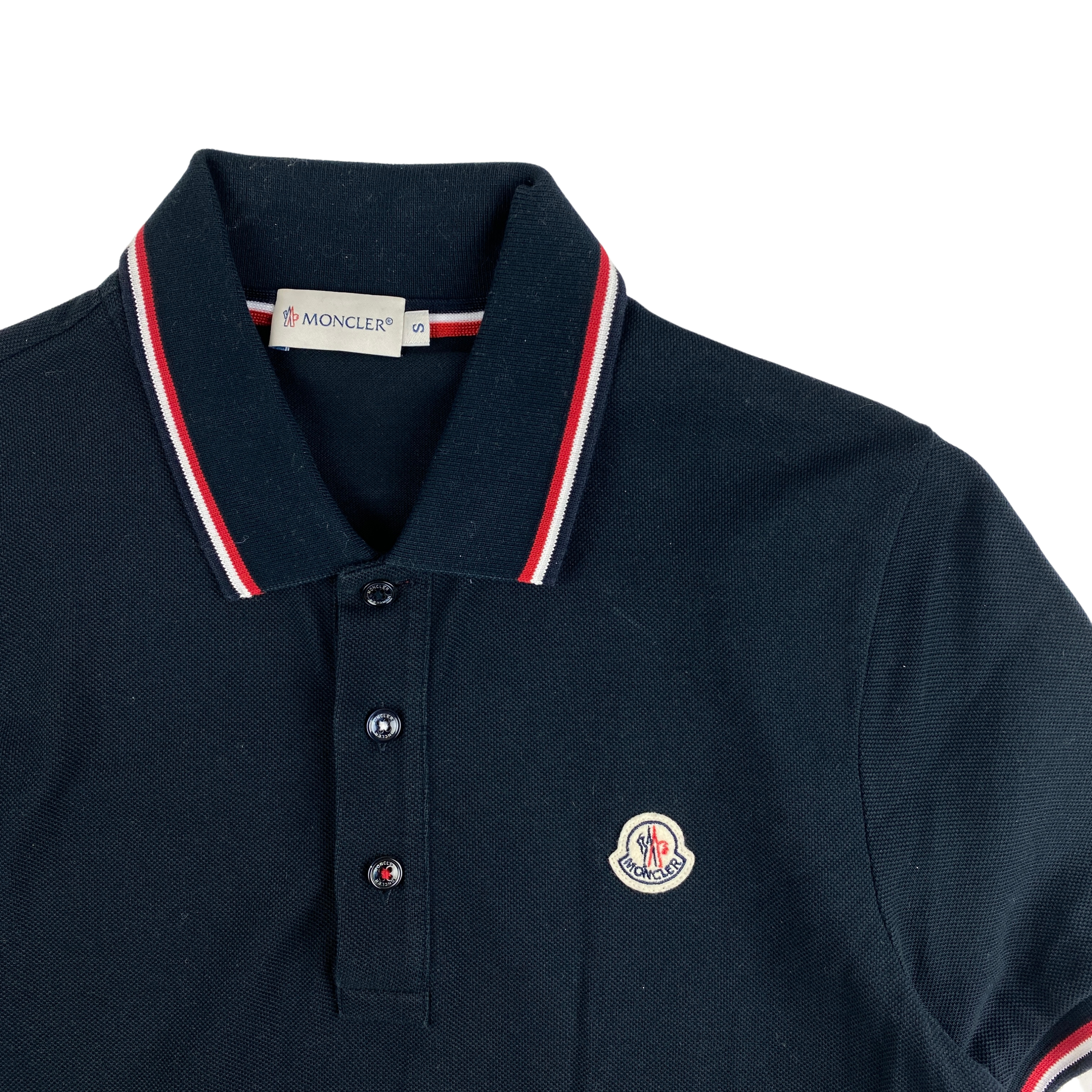 MARKED EU: Moncler Navy Maglia Polo Manica Corta Short MARKED EU: Moncler Navy Maglia Polo Manica Corta Short